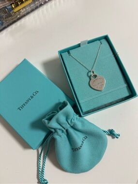 Tiffany & Co. Sterling Silver Heart Tag Necklace